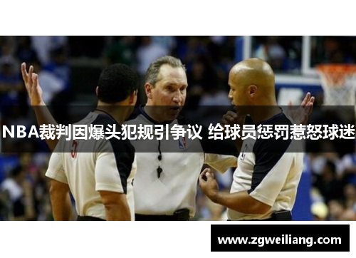 NBA裁判因爆头犯规引争议 给球员惩罚惹怒球迷